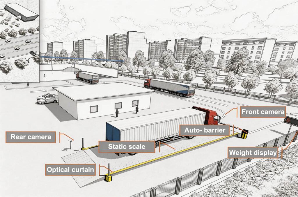 Self-service unloading station